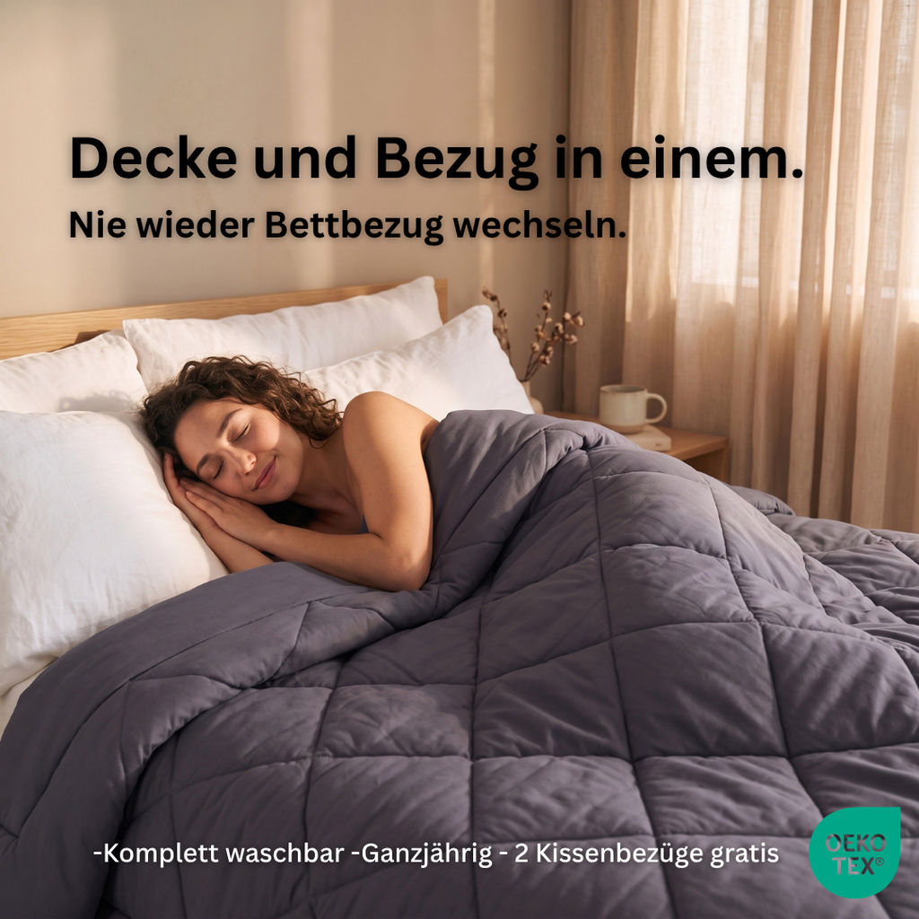 SoftCloud 2-in-1 Decke – nie wieder Bett beziehen